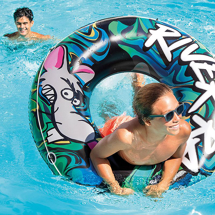 Фото к товару Круг для плавания River Rat, d=122 см, от 9 лет, 68209NP INTEX Круг для плавания River Rat, d=122 см, от 9 лет, 68209NP INTEX