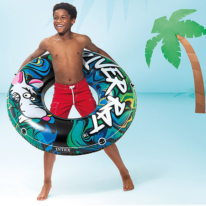 Фото к товару Круг для плавания River Rat, d=122 см, от 9 лет, 68209NP INTEX Круг для плавания River Rat, d=122 см, от 9 лет, 68209NP INTEX