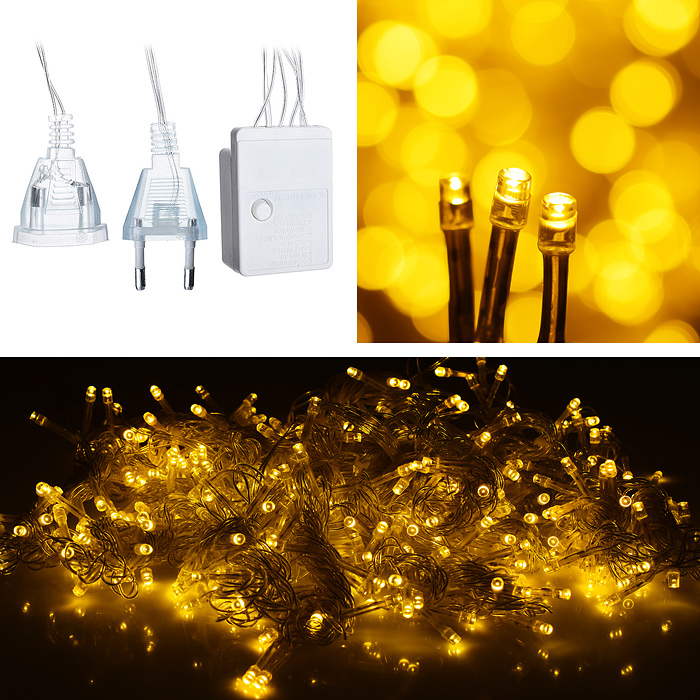 Электрогирлянда-занавес 3*2м, 320 ламп, теплый Электрогирлянда-занавес 3*2м, 320 ламп, теплый