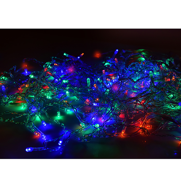 Фото к товару Электрогирлянда светодиодная Бахрома, 6*0,7м, 192 лампы, цветная Электрогирлянда светодиодная Бахрома, 6*0,7м, 192 лампы, цветная