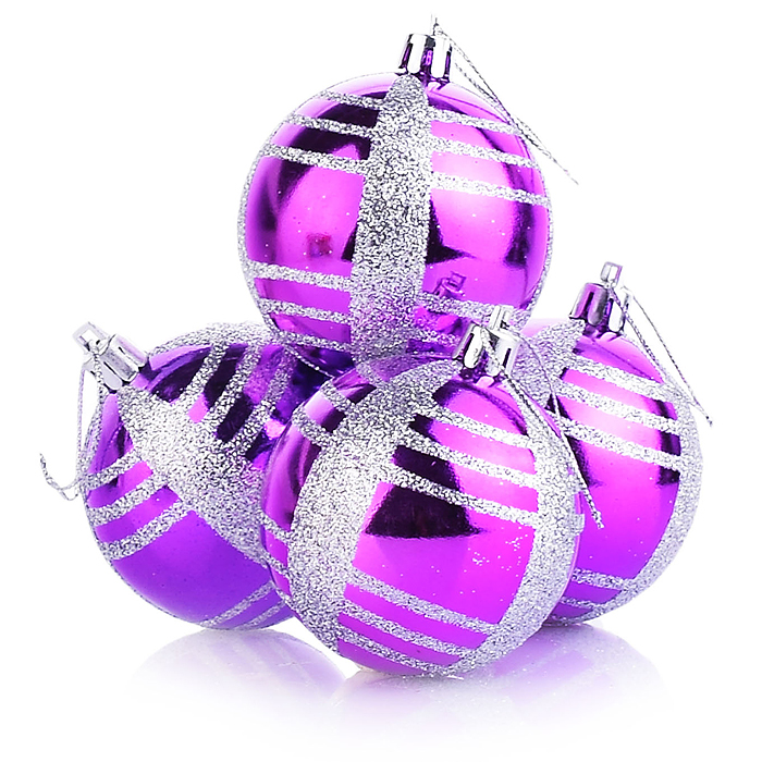 Набор шаров S0160-3 "Розовый опал" (6см) в коробке