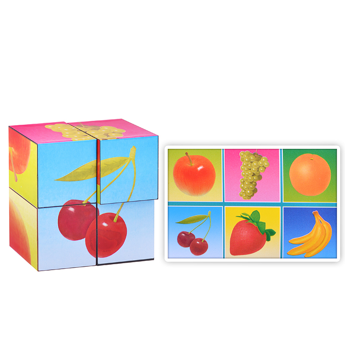 Кубики в картинках №1 "Фрукты" Кубики в картинках №1 "Фрукты"