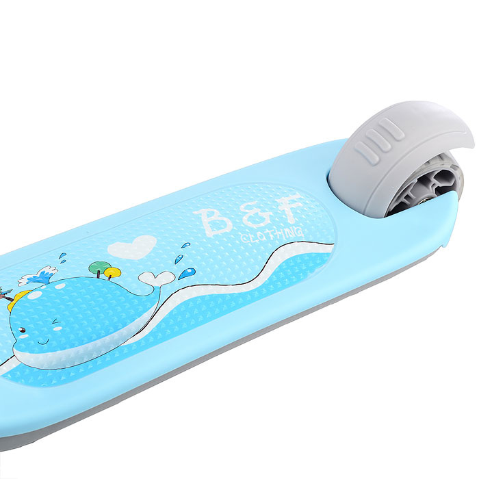 Фото к товару Самокат U066846Y голубой, в коробке Самокат U066846Y голубой, в коробке