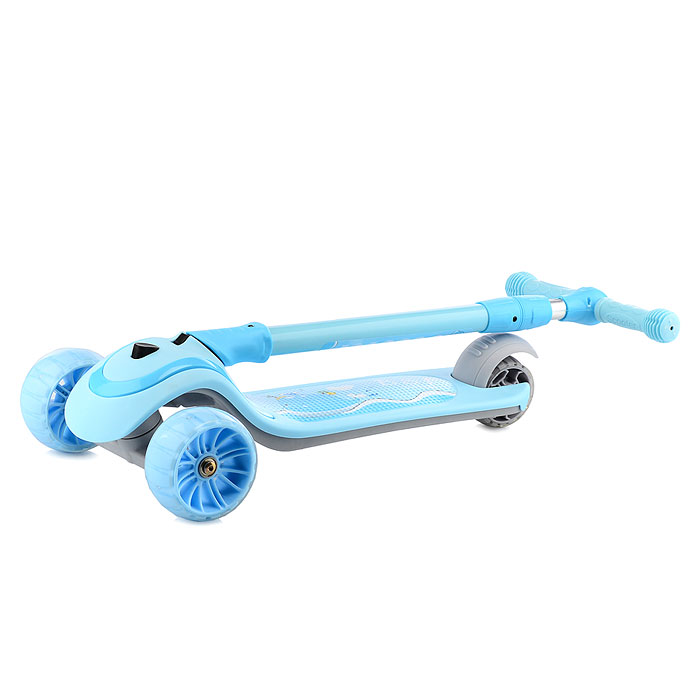 Фото к товару Самокат U066846Y голубой, в коробке Самокат U066846Y голубой, в коробке