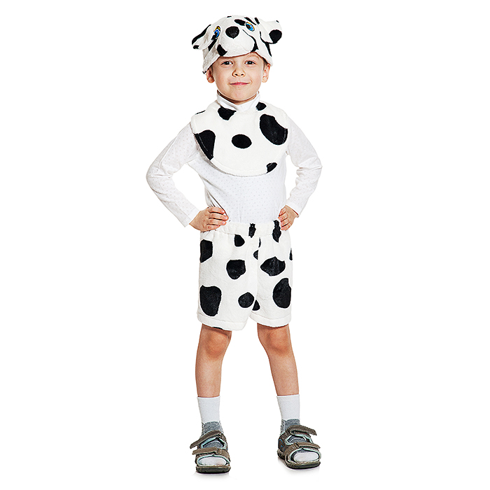 Изделие швейное "Набор карнавальный "Далматин" плюш-ЛАЙТ манишка рост 92-116 Изделие швейное "Набор карнавальный "Далматин" плюш-ЛАЙТ манишка рост 92-116