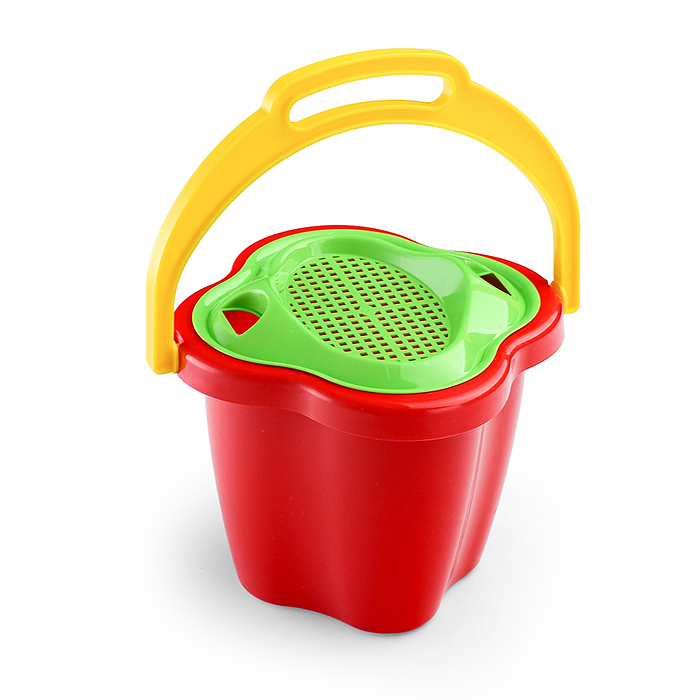 Фото к товару Песочный набор № 125 (ведро 1 л, сито, лейка 0,5 л, лопата 19см, грабли 19см) Песочный набор № 125 (ведро 1 л, сито, лейка 0,5 л, лопата 19см, грабли 19см)