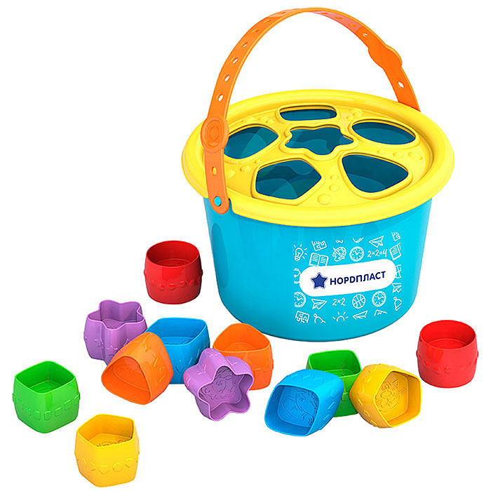 Дидактическая игрушка "Ведро-Сортер" Дидактическая игрушка "Ведро-Сортер"