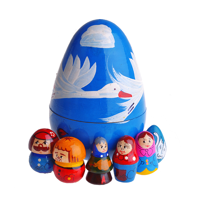 Пальчиковый театр Гуси-лебеди 7шт./в футляре Пальчиковый театр Гуси-лебеди 7шт./в футляре