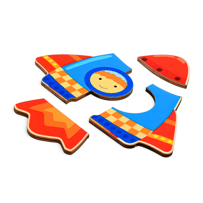 Фото к товару Пазл в рамке "Ракета" Пазл в рамке "Ракета"