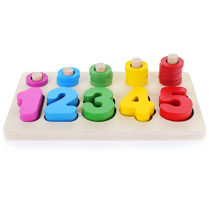 Фото к товару Пирамидка-вкладыш от 1 до 5 Пирамидка-вкладыш от 1 до 5