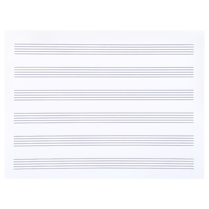 Тетрадь для нот, 12 л., "Ноты" горизонталь 