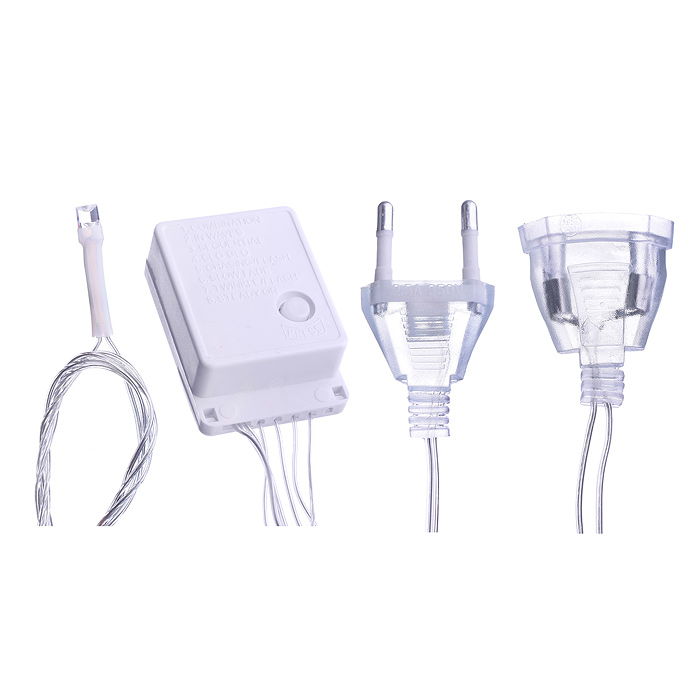 Фото к товару Электрогирлянда 9м, 100 ламп, синий Электрогирлянда 9м, 100 ламп, синий