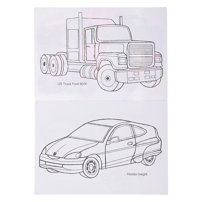 Книга-раскраска. Веселая техника 