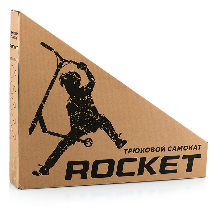 Фото к товару Самокат трюковый ROCKET,колеса PU/пластик 100 мм,ABEC 7 Самокат трюковый ROCKET,колеса PU/пластик 100 мм,ABEC 7