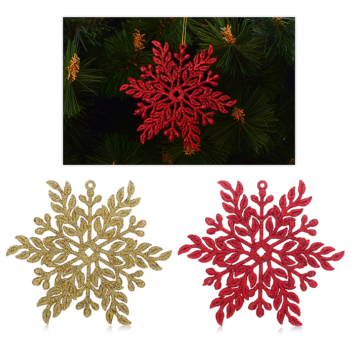 Новогоднее украшение S1034 "Снежинки" в пакете Новогоднее украшение S1034 "Снежинки" в пакете