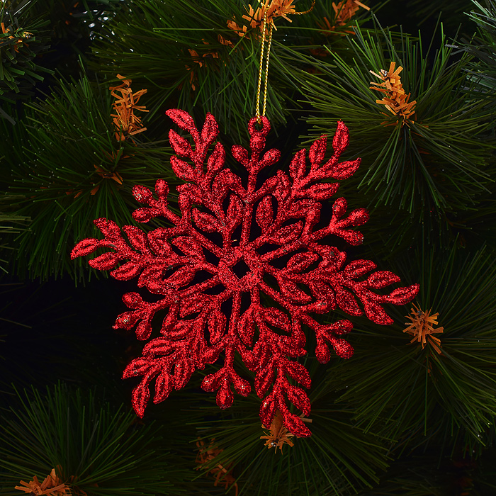 Новогоднее украшение S1034 "Снежинки" в пакете