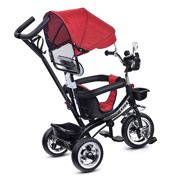 Фото к товару Велосипед 5088 3-х колесный, красный Велосипед 5088 3-х колесный, красный