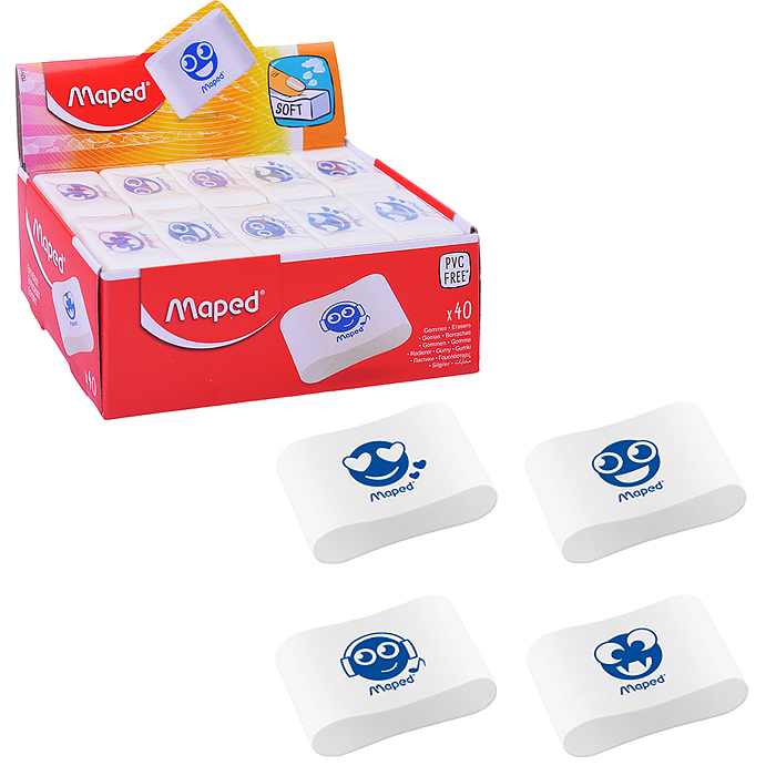 Ластик "Essentials Soft" фигурный, пластик, 9,9*33,5*21,5мм Ластик "Essentials Soft" фигурный, пластик, 9,9*33,5*21,5мм