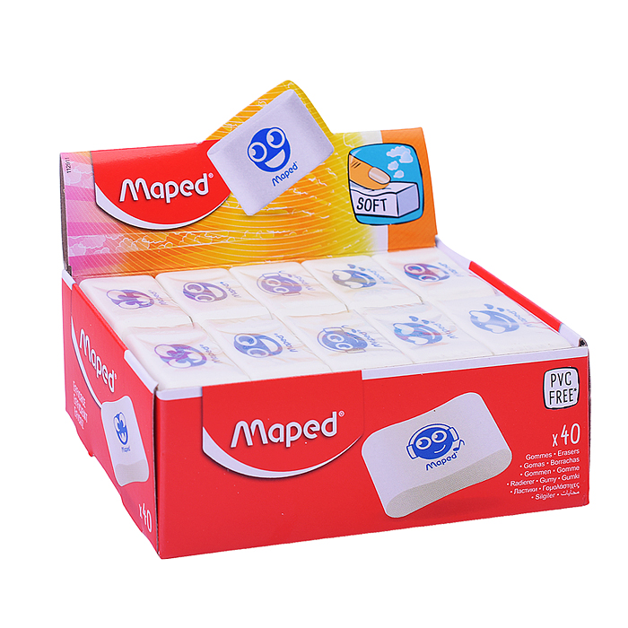 Ластик "Essentials Soft" фигурный, пластик, 9,9*33,5*21,5мм