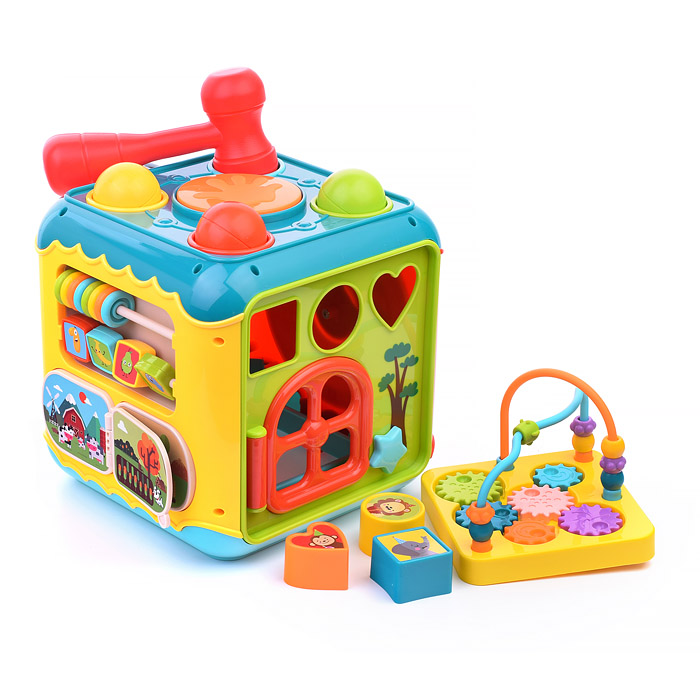 Фото к товару Развивающий центр "Мультикуб" в коробке Развивающий центр "Мультикуб" в коробке