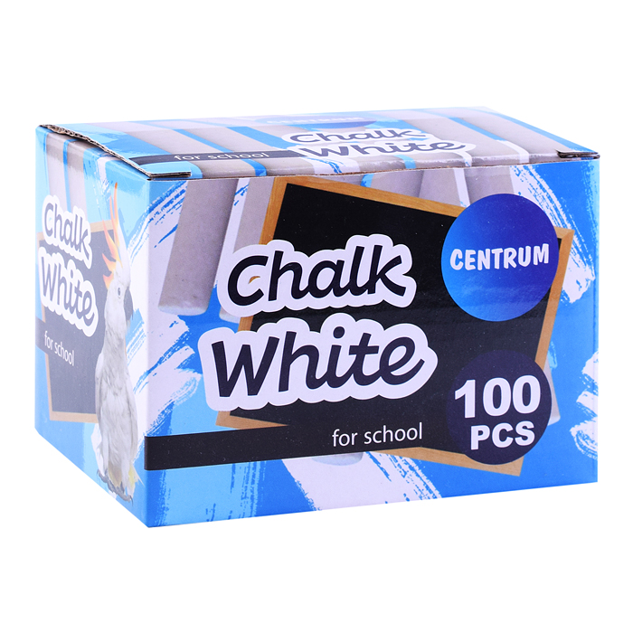 Фото к товару Мелки школьные белые круглые в картонной упаковке 100 шт. Мелки школьные белые круглые в картонной упаковке 100 шт.