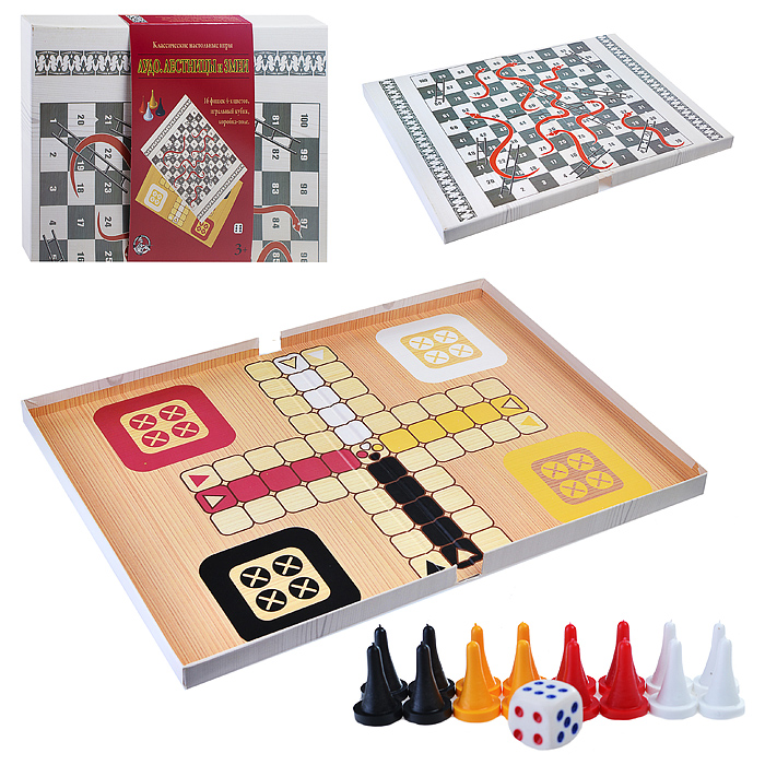 Игры настольные классические. "Лудо", "Лестницы и Змеи" Игры настольные классические. "Лудо", "Лестницы и Змеи"