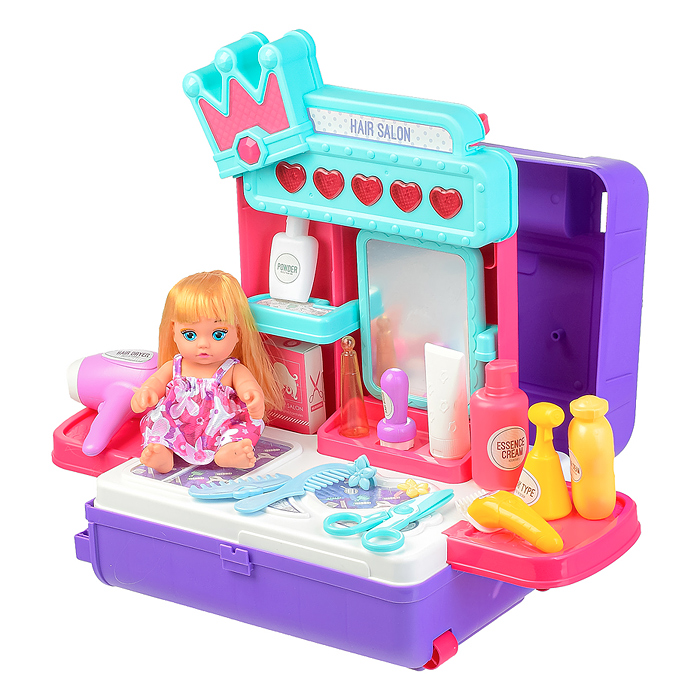 Фото к товару Игровой набор 8257 "Стилист" в коробке Игровой набор 8257 "Стилист" в коробке