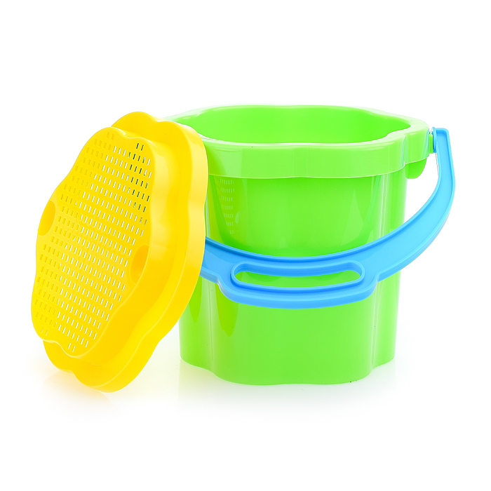 Фото к товару Песочный набор № 127 (ведро 1,5 л, сито, совок 21 см, грабли 20см, 3 формочки) Песочный набор № 127 (ведро 1,5 л, сито, совок 21 см, грабли 20см, 3 формочки)
