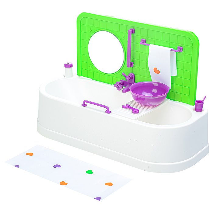 Фото к товару Ванная комната "Конфетти". Зеленая Ванная комната "Конфетти". Зеленая