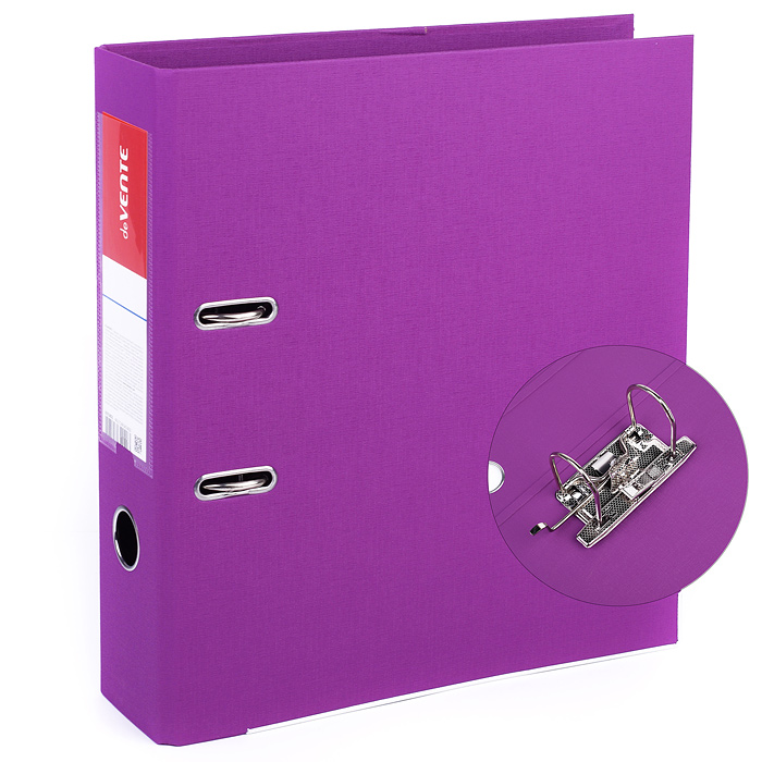 Папка с арочным механизмом, A4 75 мм PP двусторонний собранная, металлическая окантовка, 