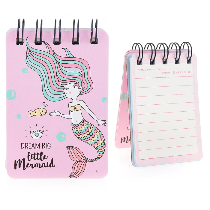 Блокнот на спирали в линейку, 4 дизайна в ассортименте, 55 листов Блокнот на спирали в линейку, 4 дизайна в ассортименте, 55 листов