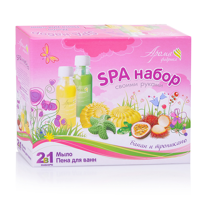 Мыло и пена для ванн своими руками "Банан и тропикано"