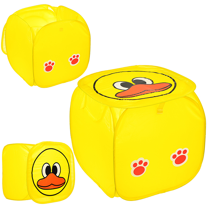 Контейнер для игрушек 00-0091 "Утенок" 45*45*45см.