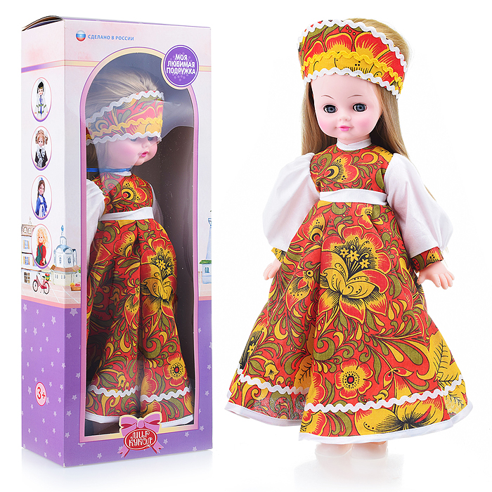 Кукла Василина хохлома, м1 45см., в коробке