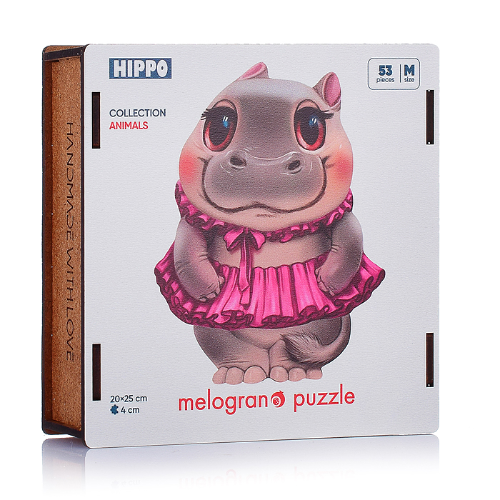 Пазлы 53 "Бегемотик балерина" Collection ANIMALS Пазлы 53 "Бегемотик балерина" Collection ANIMALS