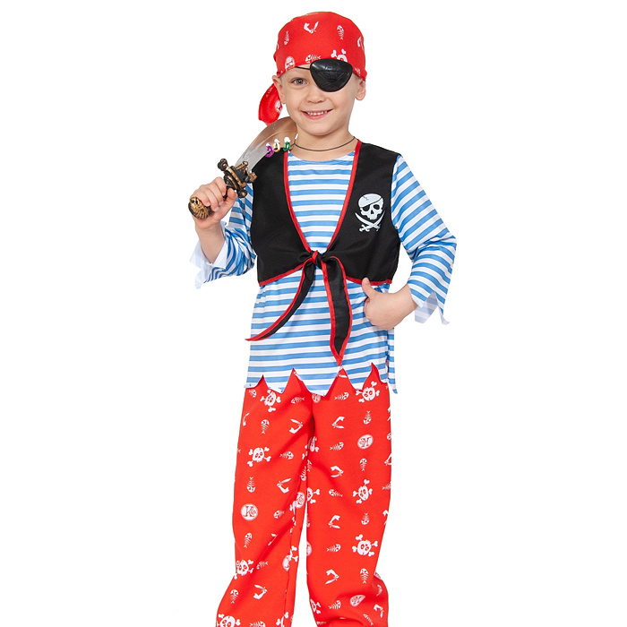 Изделие швейное "Набор карнавальный "Пират Роджер" дет. р-р M (рост 122-128) Изделие швейное "Набор карнавальный "Пират Роджер" дет. р-р M (рост 122-128)
