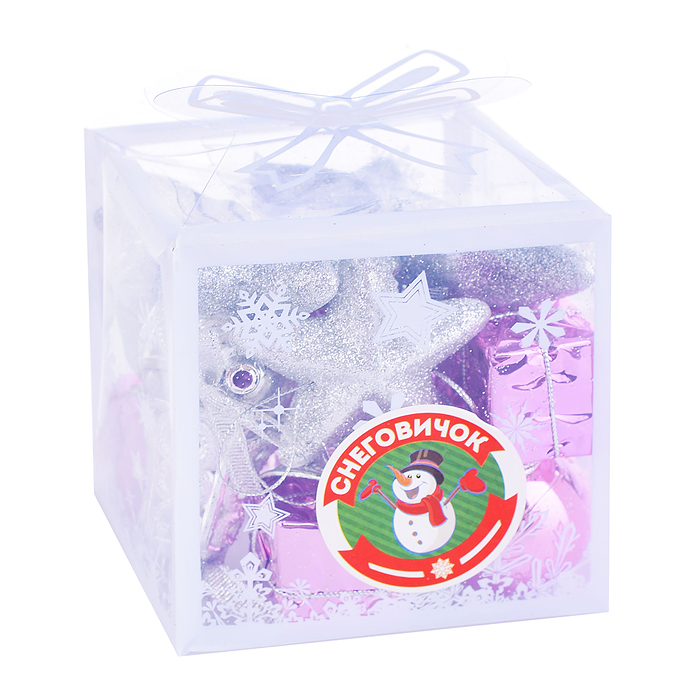 Фото к товару Набор новогодних украшений S1029 "Сверкающее очарование" (18шт*3см) в коробке Набор новогодних украшений S1029 "Сверкающее очарование" (18шт*3см) в коробке