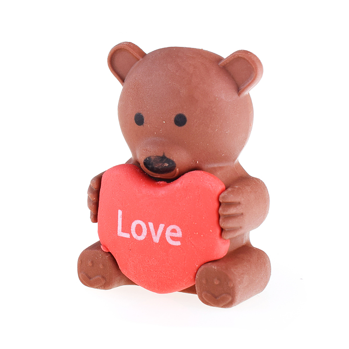 Фото к товару Ластик "Медвежонок" (синтетический каучук) 30x25x40мм в дисплее Ластик "Медвежонок" (синтетический каучук) 30x25x40мм в дисплее