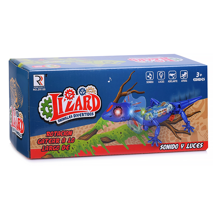 Фото к товару Ящерица ZR155 на батарейках, в коробке Ящерица ZR155 на батарейках, в коробке