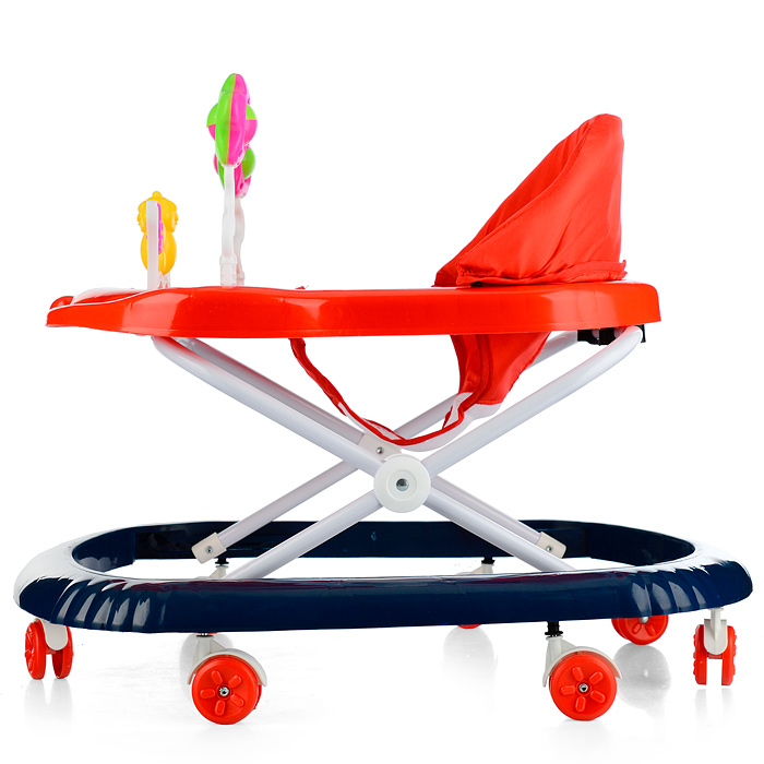 Фото к товару Ходунки 902-B-6 "Бабочка с цветочками" (синий-оранжевый) в пакете Ходунки 902-B-6 "Бабочка с цветочками" (синий-оранжевый) в пакете