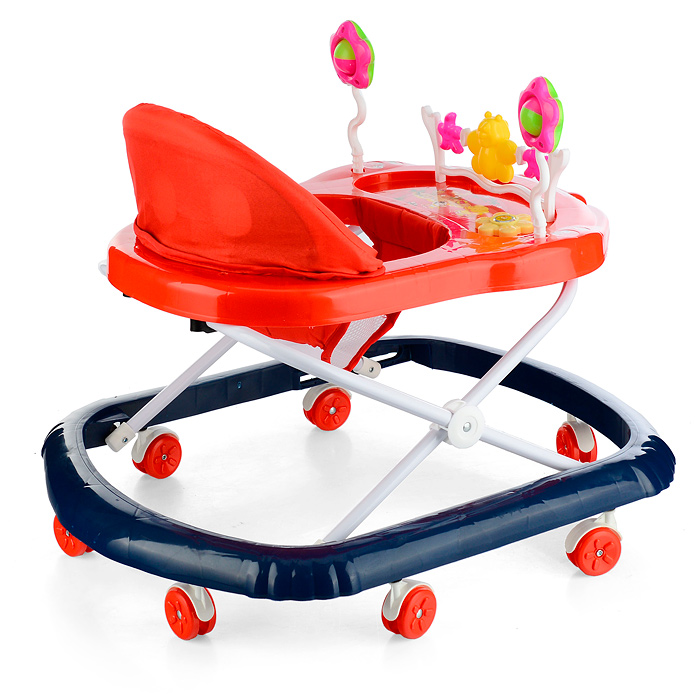 Фото к товару Ходунки 902-B-6 "Бабочка с цветочками" (синий-оранжевый) в пакете Ходунки 902-B-6 "Бабочка с цветочками" (синий-оранжевый) в пакете