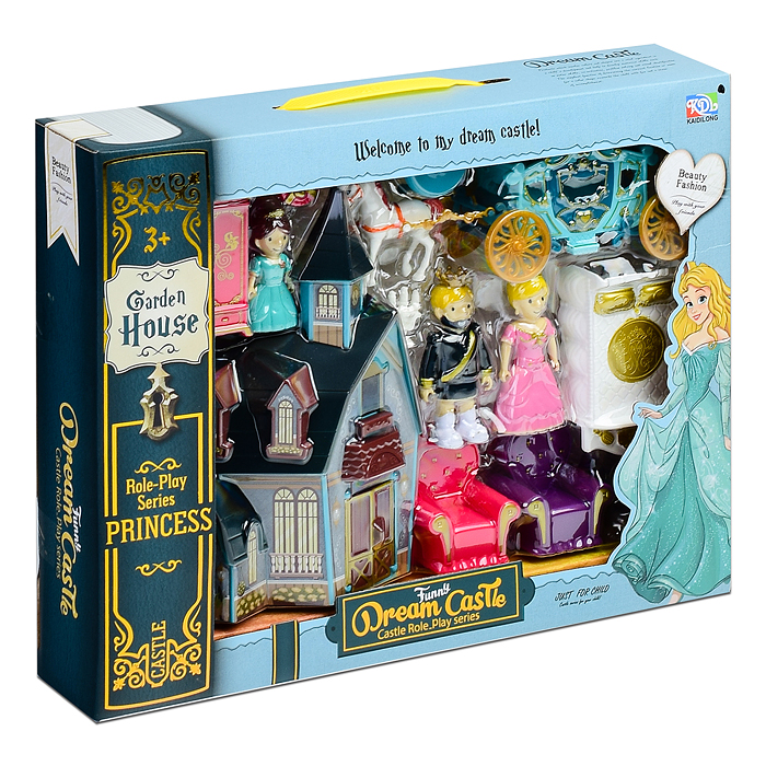 Фото к товару Набор KDL-18 "Замок" с мебелью и с каретой, в коробке Набор KDL-18 "Замок" с мебелью и с каретой, в коробке