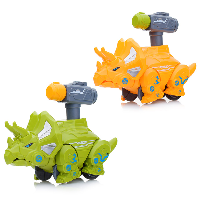 Заводная игрушка 668-2 "Воинственный динозавр" в пакете Заводная игрушка 668-2 "Воинственный динозавр" в пакете