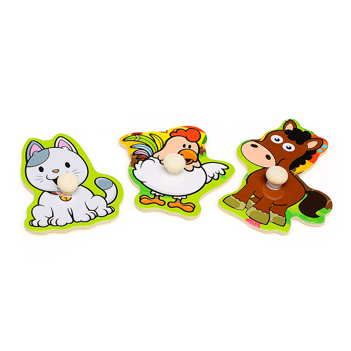 Пазл-вкладыш D0054 "Животные и Птицы"