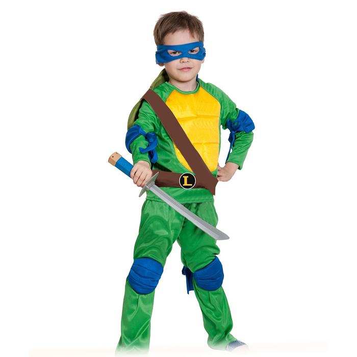 Изделие швейное "Набор карнавальный "Ниндзя Черепашка Леонардо" текстиль (рост 122-128) Изделие швейное "Набор карнавальный "Ниндзя Черепашка Леонардо" текстиль (рост 122-128)