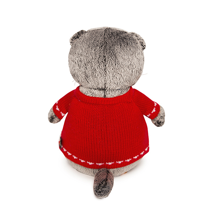 Кот Басик в свитере с оленями