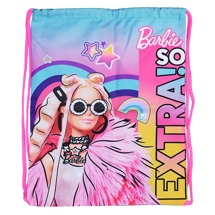 Мешок для обуви "Барби" 1 отделение, 330х420мм, петля для подвеса, полиэстер, 210 ден