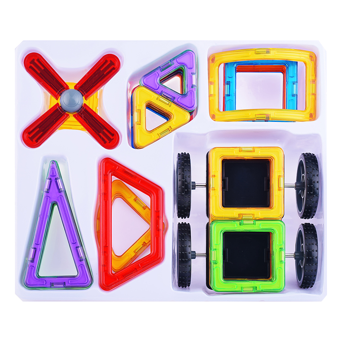 Фото к товару Конструктор магнитный 2466 "Цветные магниты" 36 дет., в коробке Конструктор магнитный 2466 "Цветные магниты" 36 дет., в коробке