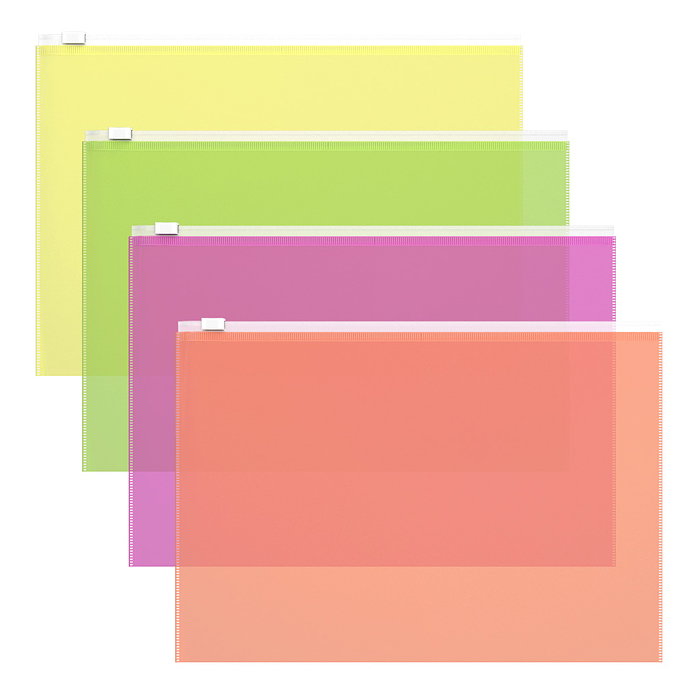Zip-пакет пластиковый Fizzy Neon, B5, ассорти Zip-пакет пластиковый Fizzy Neon, B5, ассорти