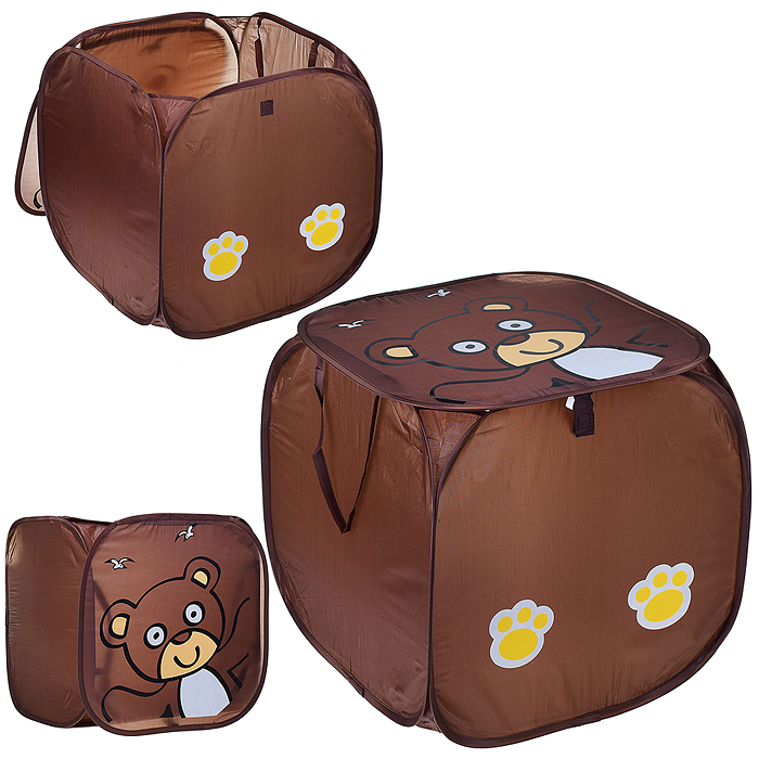 Корзина для игрушек 00-0089 "Мишутка" 45*45*45см.